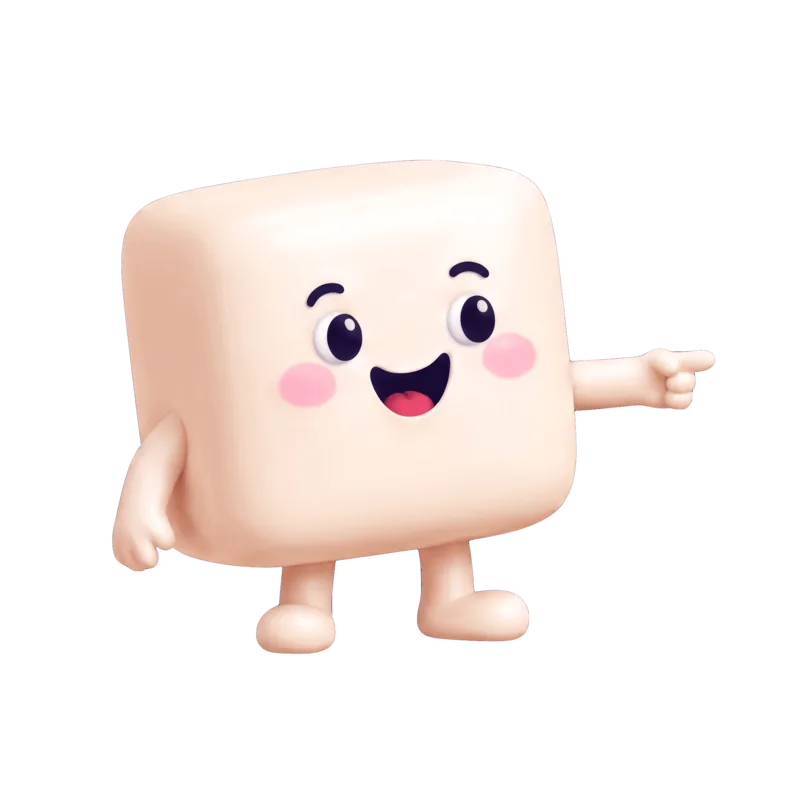 MALLOWD mascot waving