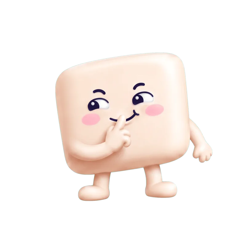 MALLOWD mascot whispering a secret